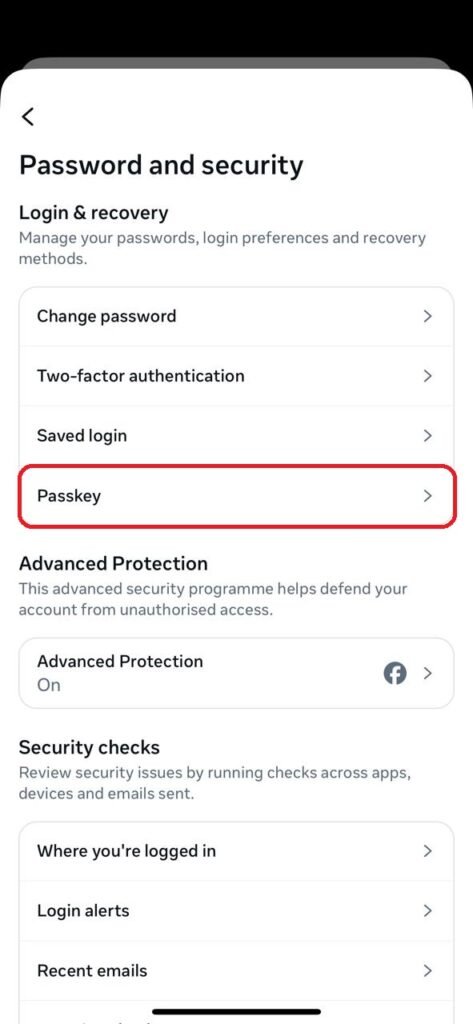 Setting Up Your Facebook Passkey