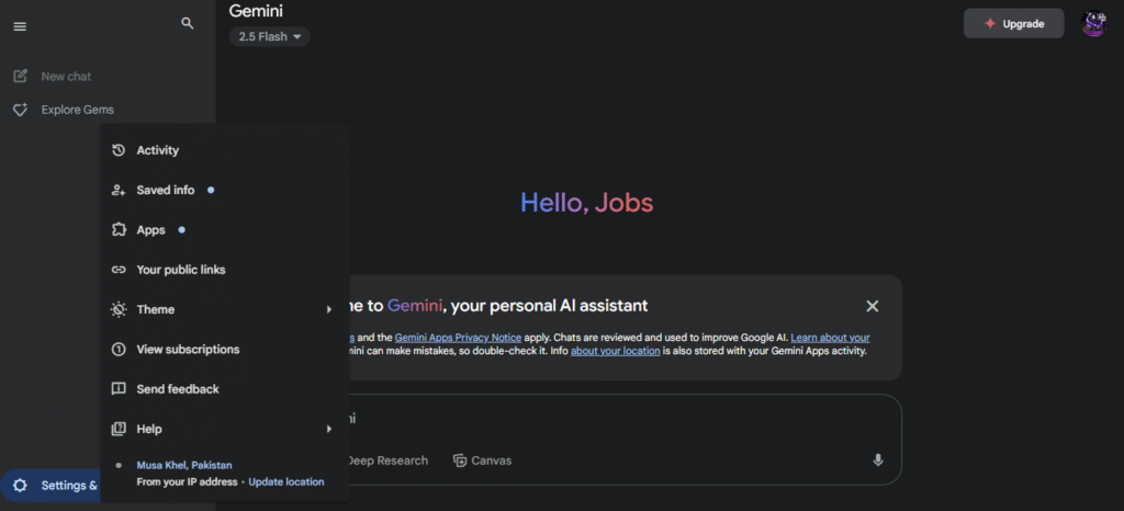 What Happens After Login on Gemini