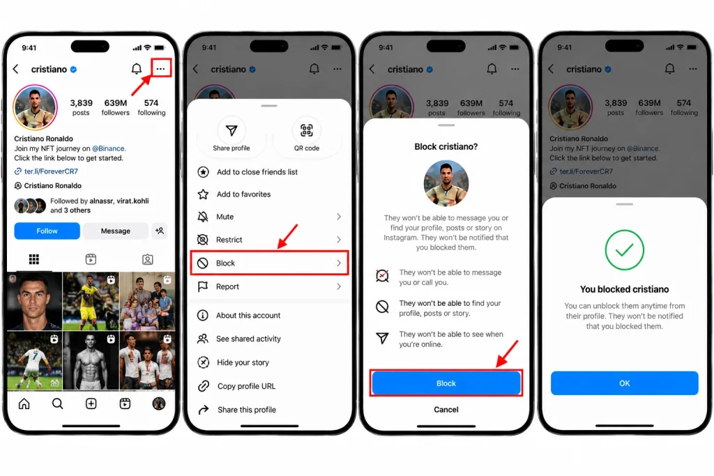 Instagram Blocking Guide in Four Steps