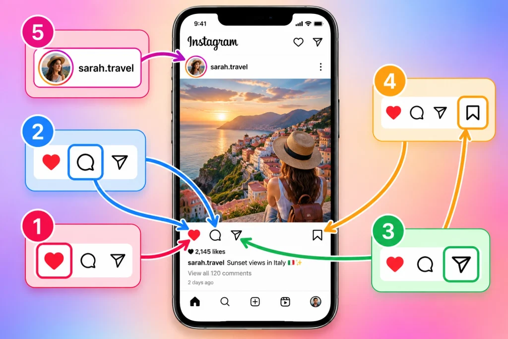 Instagram Interface Tutorial Guide