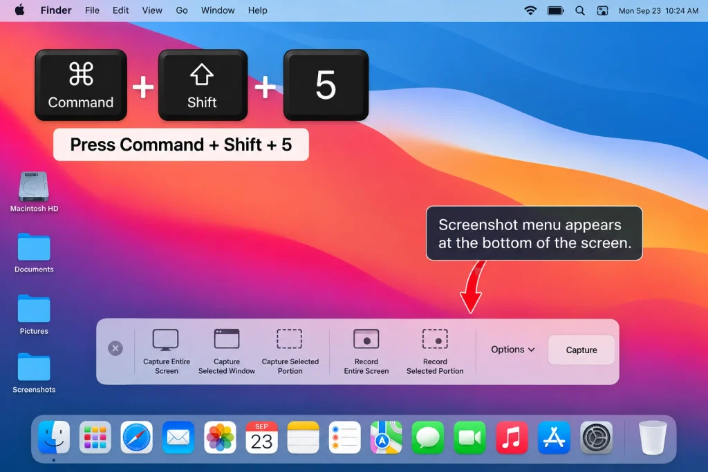 macOS Screenshot Menu Tutorial