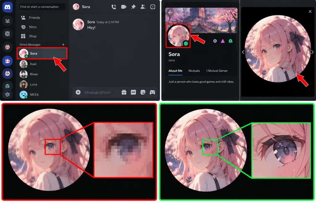 Discord Avatar Quality Comparison