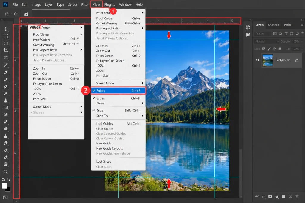 Photoshop Guide Setup for Print Margins