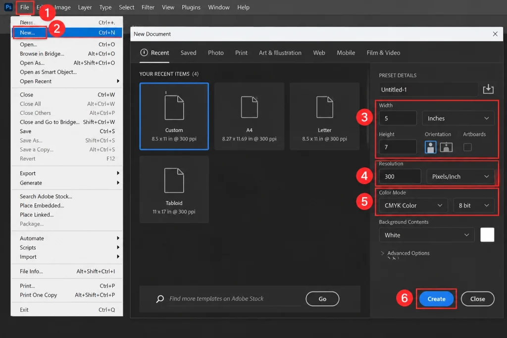 Photoshop New Document Tutorial Guide