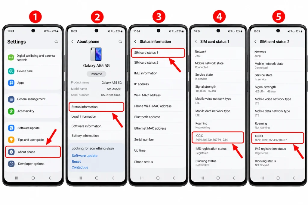 Samsung SIM Status Tutorial