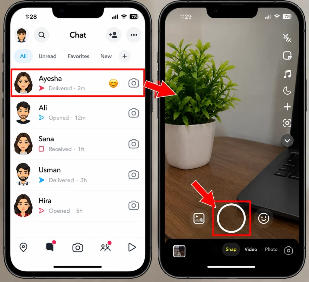 Snapchat Guide From Chat to Snap